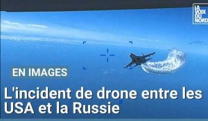 Avion russe et drone américain échoué en mer noir : la vidéo de l'incident