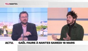 L'invité de Nantes Matin : le chanteur Gael Faure en concert samedi à Nantes