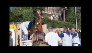 La statue de la Vierge Marie quitte l'ancien hôpital de la Miséricorde d'Ajaccio