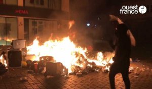 VIDÉO. Des incendies dans le centre-ville de Nantes après une manifestation en réaction au 49-3