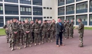 VIDÉO.  Tournoi des 6 Nations : les élèves officiers de l’école militaire interarmes répètent leur prestation au Stade de France