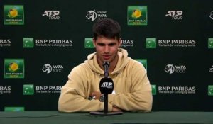 ATP - Indian Wells 2023 - Carlos Alcaraz : "I think I'm ready and completely recovered from my injury"