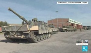 Des soldats ukrainiens formés sur des chars Leopard en Espagne