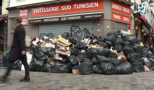 Un selfie devant une montagne de poubelles ? Les détritus décorent Paris