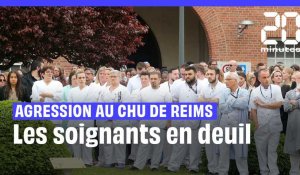 Infirmière tuée au CHU de Reims : Une minute de silence en mémoire de Carène Mezino #shorts
