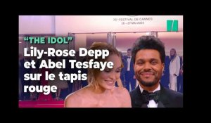 Lily-Rose Depp, Abel Tesfaye (The Weeknd) et Jennie sur le tapis rouge pour « The Idol »
