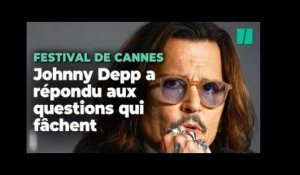 Au Festival de Cannes, Johnny Depp n’a pas tardé à devoir répondre aux questions qui fâchent
