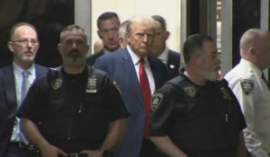 New York: Donald Trump arrive au tribunal pour une comparution historique