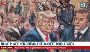 Trump plaide non-coupable de 34 chefs d'inculpation