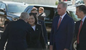 Le chef républicain McCarthy accueille la présidente taïwanaise Tsai Ing-wen en Californie