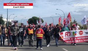 VIDÉO. Grève du 6 avril : 2 500 personnes au rendez-vous de cette onzième manifestation