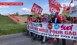 Manifestation du vendredi 7 avril 2023 au Mont Saint-Michel