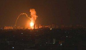 Raids israéliens contre la ville de Gaza