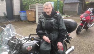 Maurice, 81 ans, motard depuis 60 ans, participe à sa 20e ronde de Ghyvelde : « les routes étaient beaucoup plus casse-gueule avant »