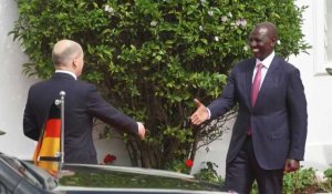 Le président kenyan Ruto accueille le chancelier allemand Scholz en visite officielle