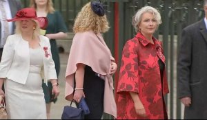 L'actrice britannique Emma Thompson arrive pour le couronnement de Charles III