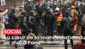 Au cœur de la manifestation du 1er mai à Paris