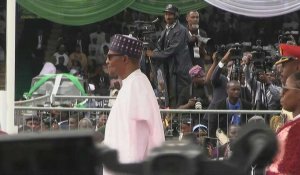 Nigeria: Le président sortant Muhammadu Buhari arrive à la prestation de serment