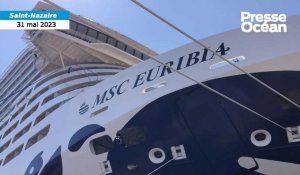 VIDÉO. À Saint-Nazaire, le paquebot MSC Euribia officiellement baptisé 