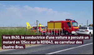 Aisne : un motard grièvement blessé à Mondrepuis héliporté vers Saint-Quentin
