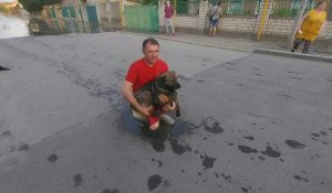 Ukraine: des bénévoles évacuent des animaux de la région de Kherson
