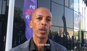 VIDÉO. Le champion d'athlétisme Stéphane Diagana à Rennes pour préparer les JO