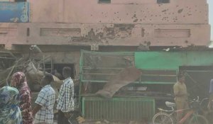 Soudan: dégâts dans un marché bombardé à Khartoum