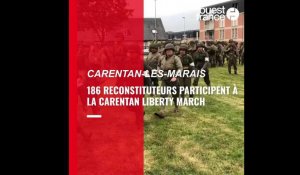 VIDÉO. 79e D-Day : À Carentan, la Liberty March fait vivre le Débarquement à 186 reconstituteurs sur 20 km