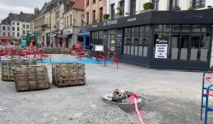 Saint-Omer : les travaux sont en cours sur la place Foch
