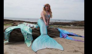 VIDÉO. Sirène professionnelle, le métier passion de la Quiberonnaise Floria Mermaid