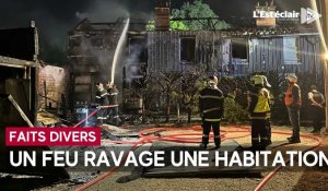 Incendie en pleine nuit à La Chapelle-Saint-Luc