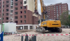 La déconstruction de la résidence Delacroix de Grande-Synthe a demarré