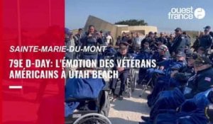 VIDEO. 79e anniversaire du Débarquement: l'émotion des vétérans américains à Utah Beach