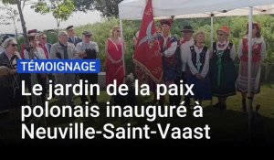 Le jardin de la paix polonais inauguré à Neuville-Saint-Vaast entre Arras et Lens