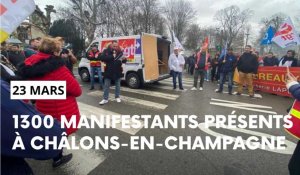 Des manifestants toujours plus nombreux dans la ville-préfecture de la Marne 