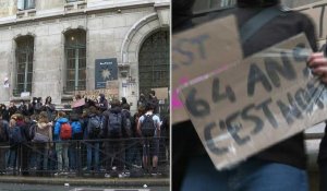 Retraites : le lycée Louis-le-Grand à Paris bloqué par des élèves