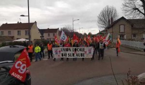 Nouvelle manifestation contre la réforme des retraites à Bar-sur-Aube