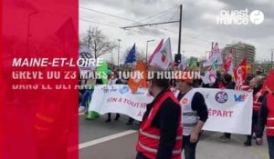 VIDÉO. Réforme des retraites. Grève du 23 mars : tour d'horizon dans le Maine-et-Loire
