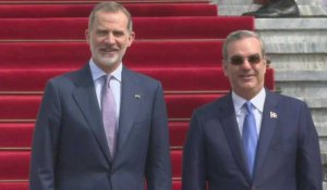 Le président dominicain Abinader reçoit le roi d'Espagne Felipe VI