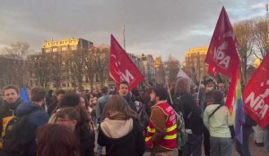 Forte mobilisation place de la République à Lille  contre la réforme des retraites