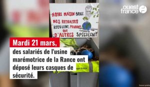 VIDÉO. Emmanuel Macron va recevoir des casques de l'usine marémotrice de la Rance