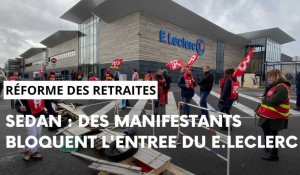 A Sedan, l’entrée au Leclerc bloquée par des manifestants