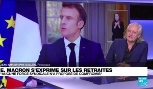 Retraites : Emmanuel Macron assume et défend une réforme "nécessaire"
