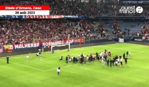 VIDÉO. La belle communion des Caennais avec leurs supporters après la victoire face à Ajaccio (3-0)