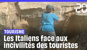 Les Italiens face aux incivilités des touristes