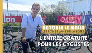 Antonin le malin : l'entrée gratuite pour les cylistes à la Foire de Châlons