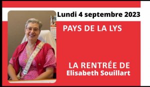 Aire-sur-la-Lys : la rentrée d'Elisabeth Souillart en vidéo (3/3)