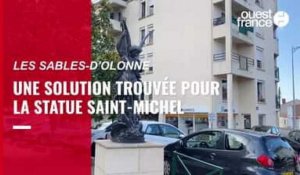 Aux Sables-d'Olonne, la statue Saint-Michel va rester sur la place