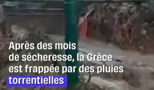 Grèce : Le pays sous les eaux après des mois de sécheresse #shorts