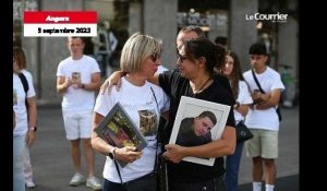 VIDÉO. Près de 200 personnes rendent hommage à deux victimes d’un accident de la route à Angers